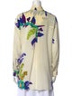 Etro Silk Floral Print Button-Up Top