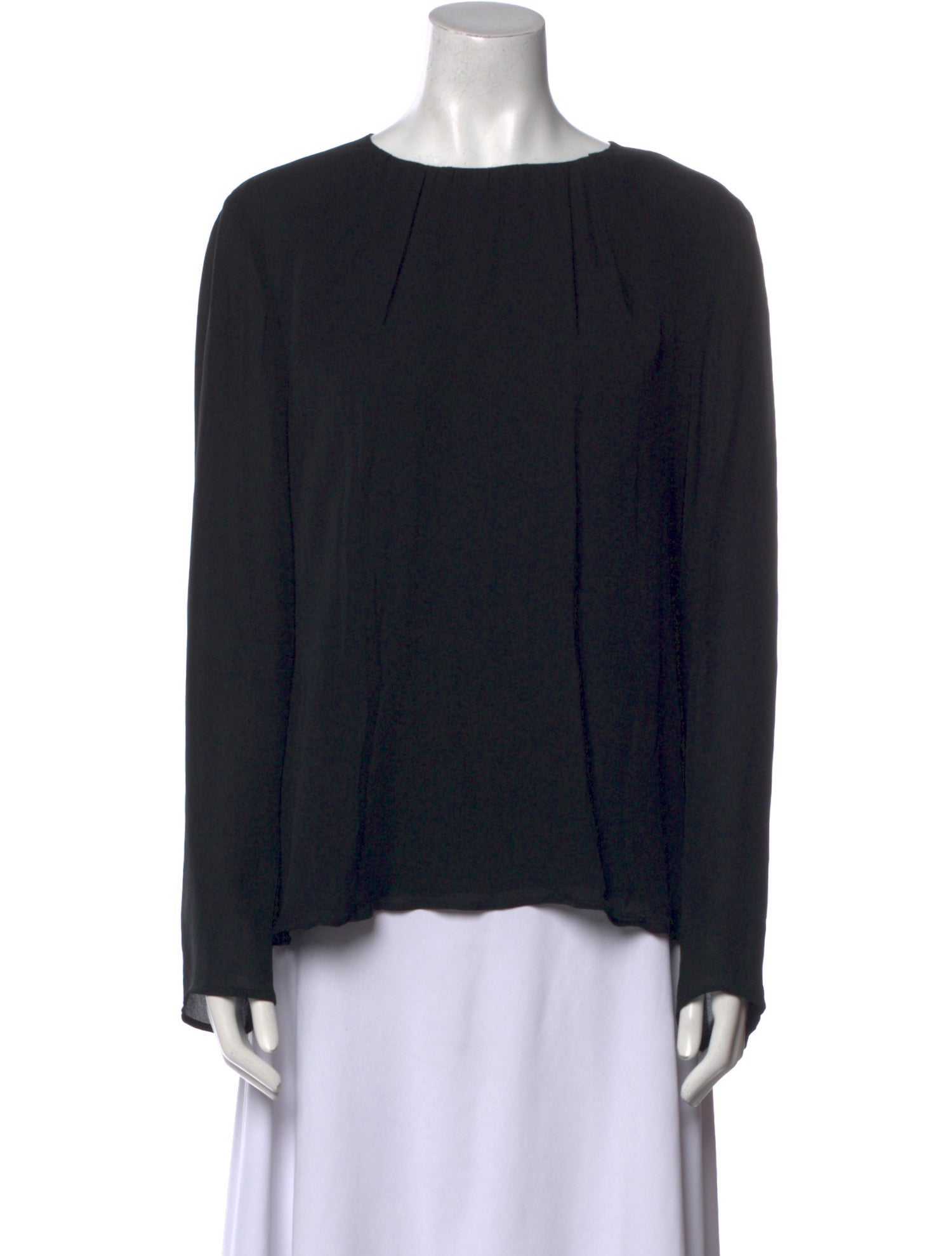 Etro Silk Bateau Neckline Blouse