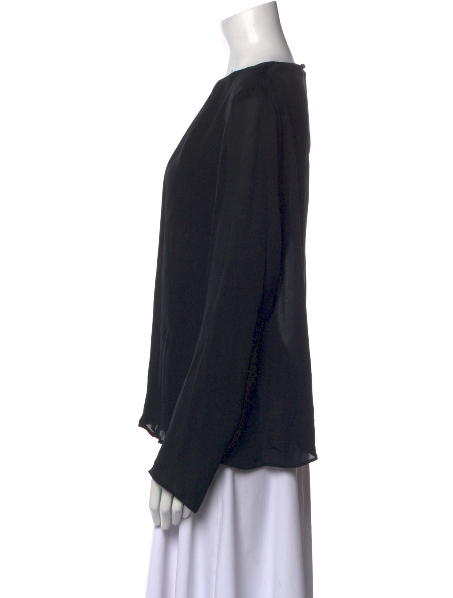 Etro Silk Bateau Neckline Blouse