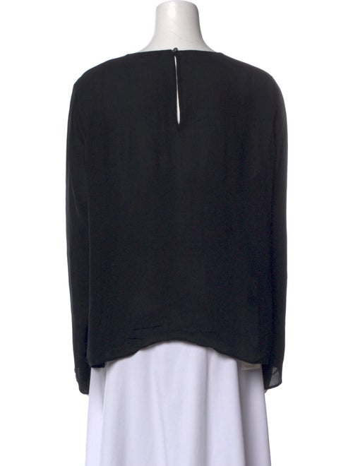 Etro Silk Bateau Neckline Blouse