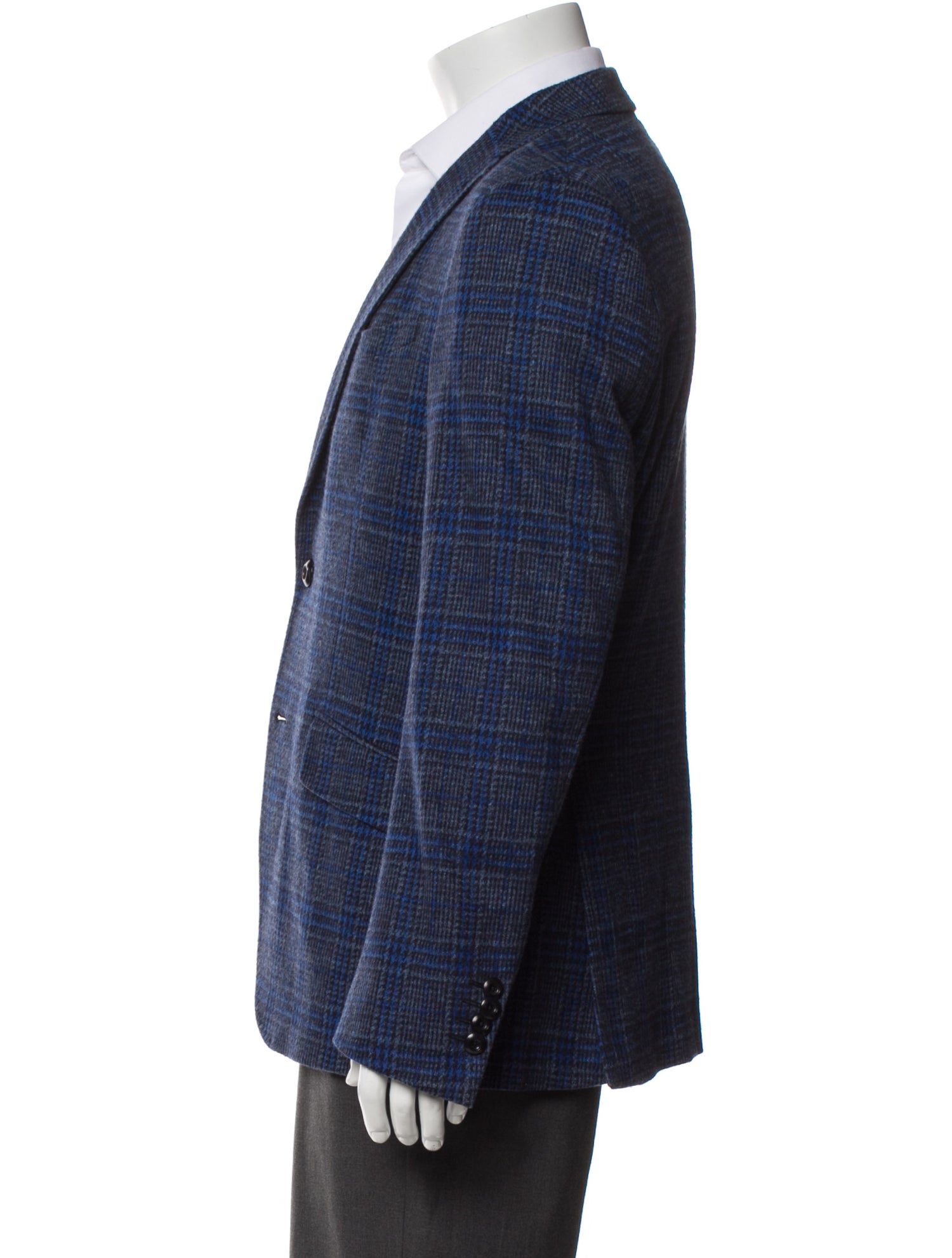 Etro Plaid Print Blazer
