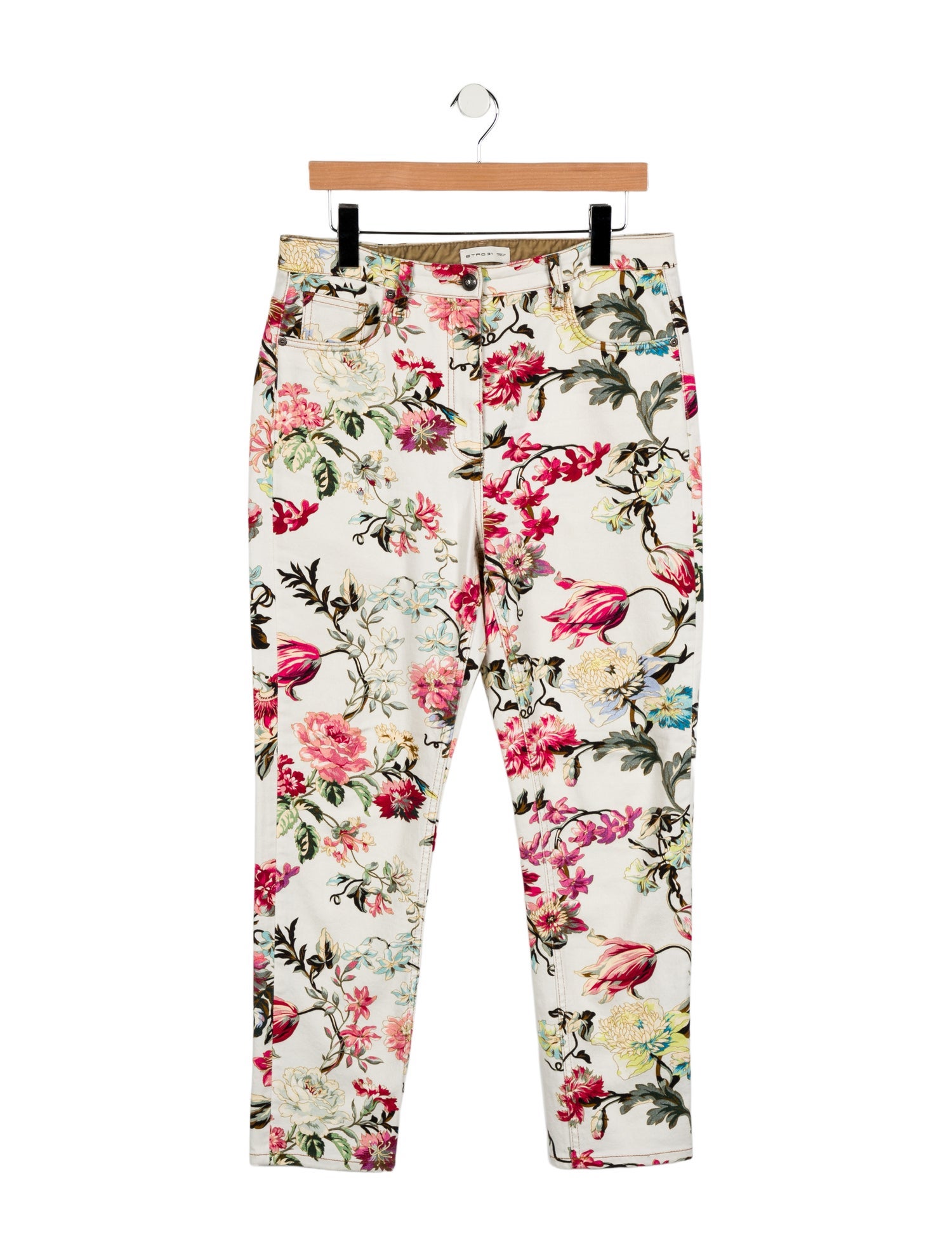 Etro High-Rise Straight Leg Jeans