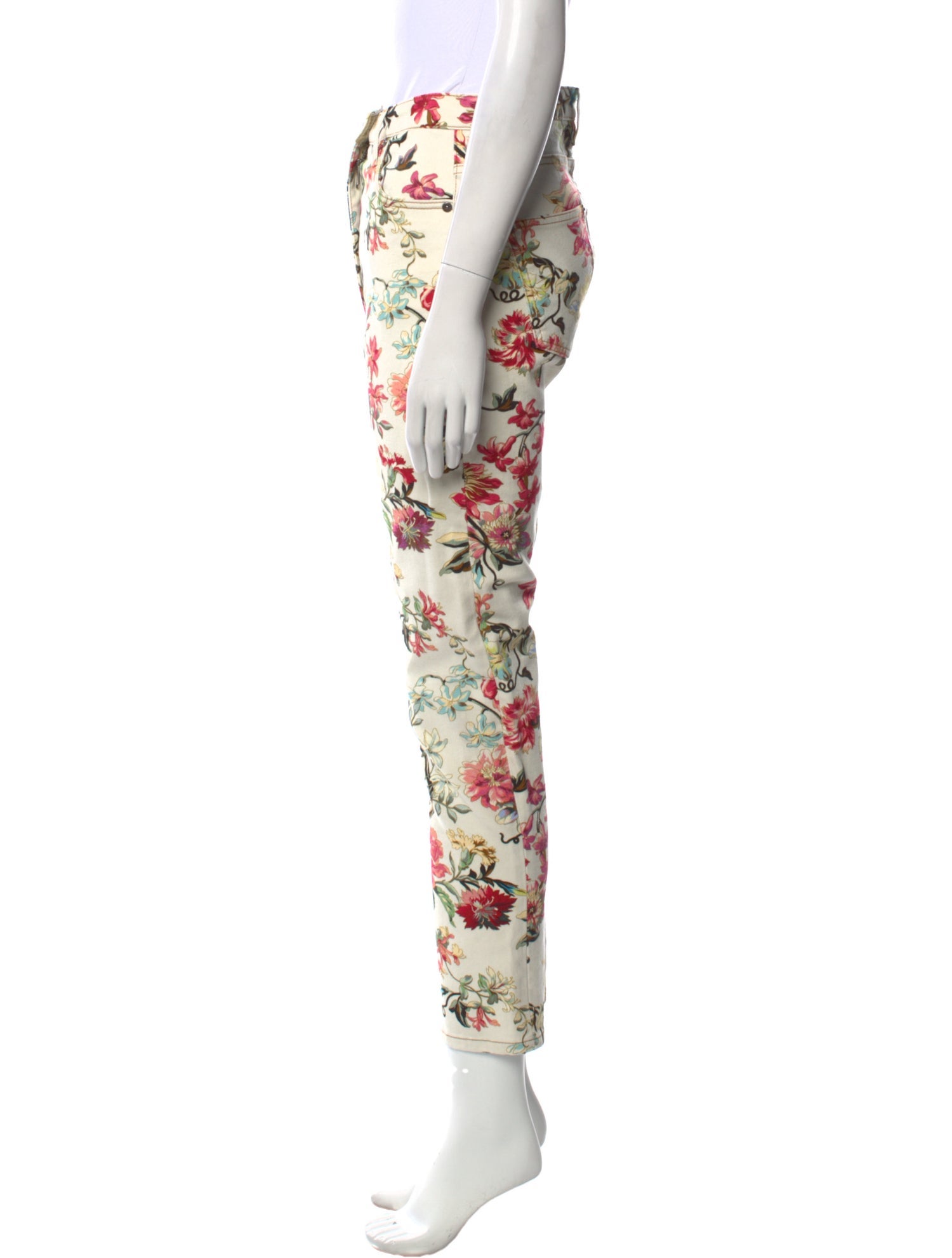 Etro Floral Print Skinny Leg Pants w/ Tags