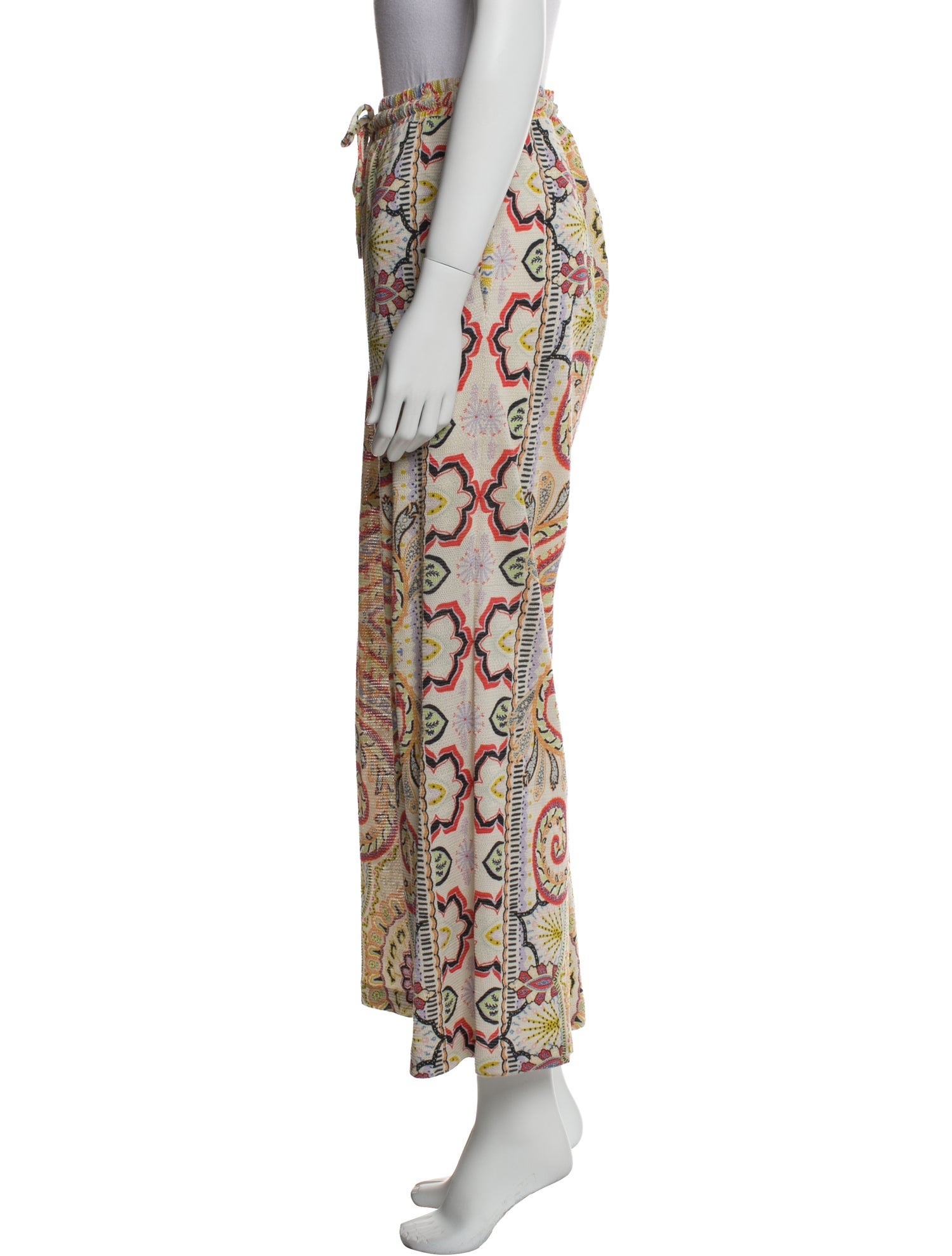 Etro Paisley Print Wide Leg Pants