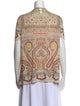 Etro Printed Bateau Neckline T-Shirt