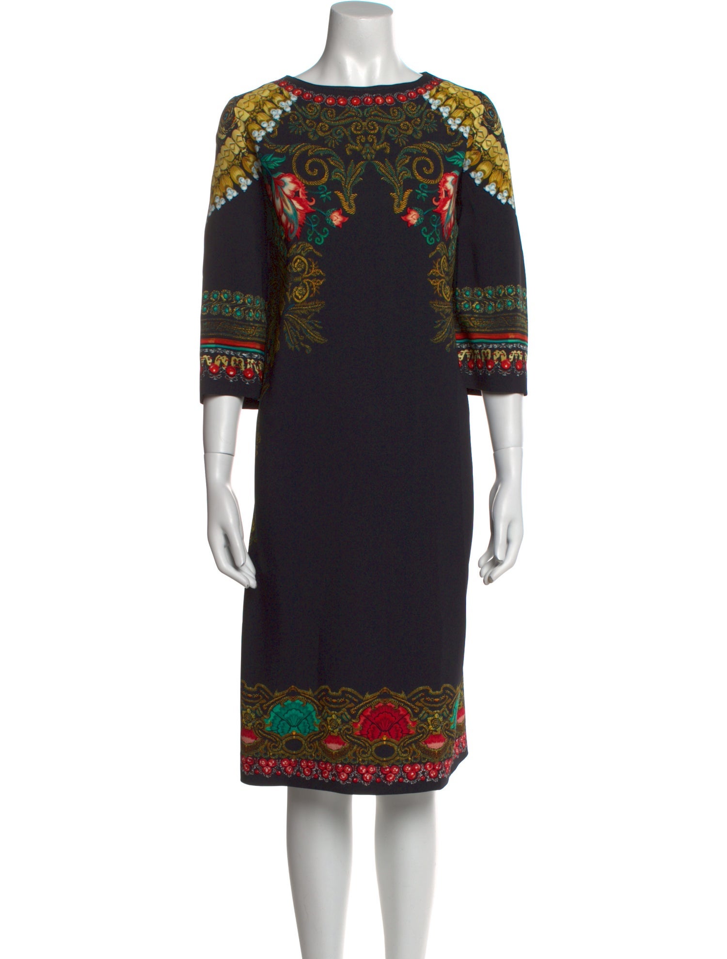 Etro Printed Midi Length Dress w/ Tags