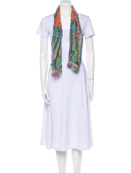 Etro Silk Paisley Print Scarf