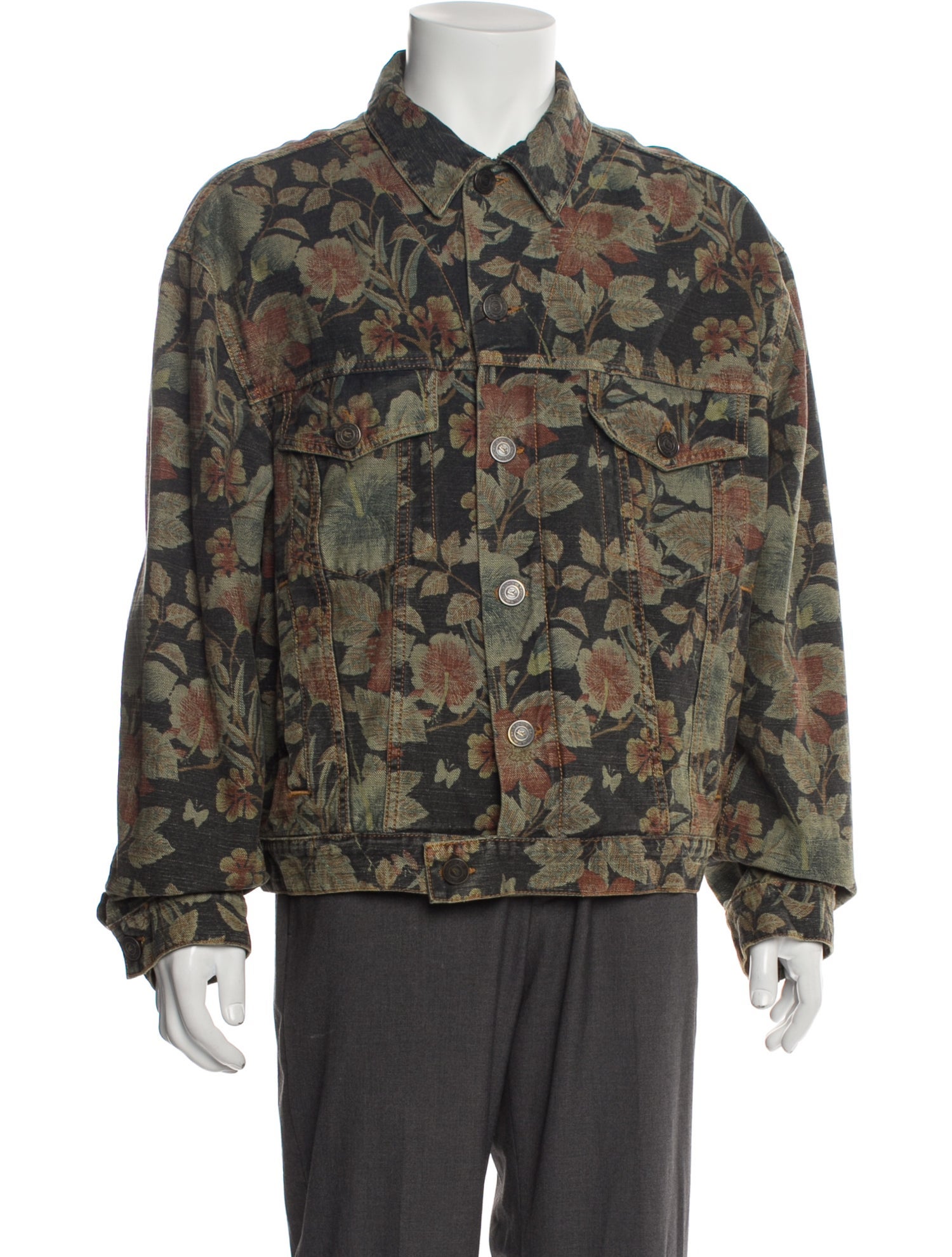 Etro Floral Print Trucker Jacket w/ Tags