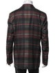 Etro Wool Plaid Print Blazer
