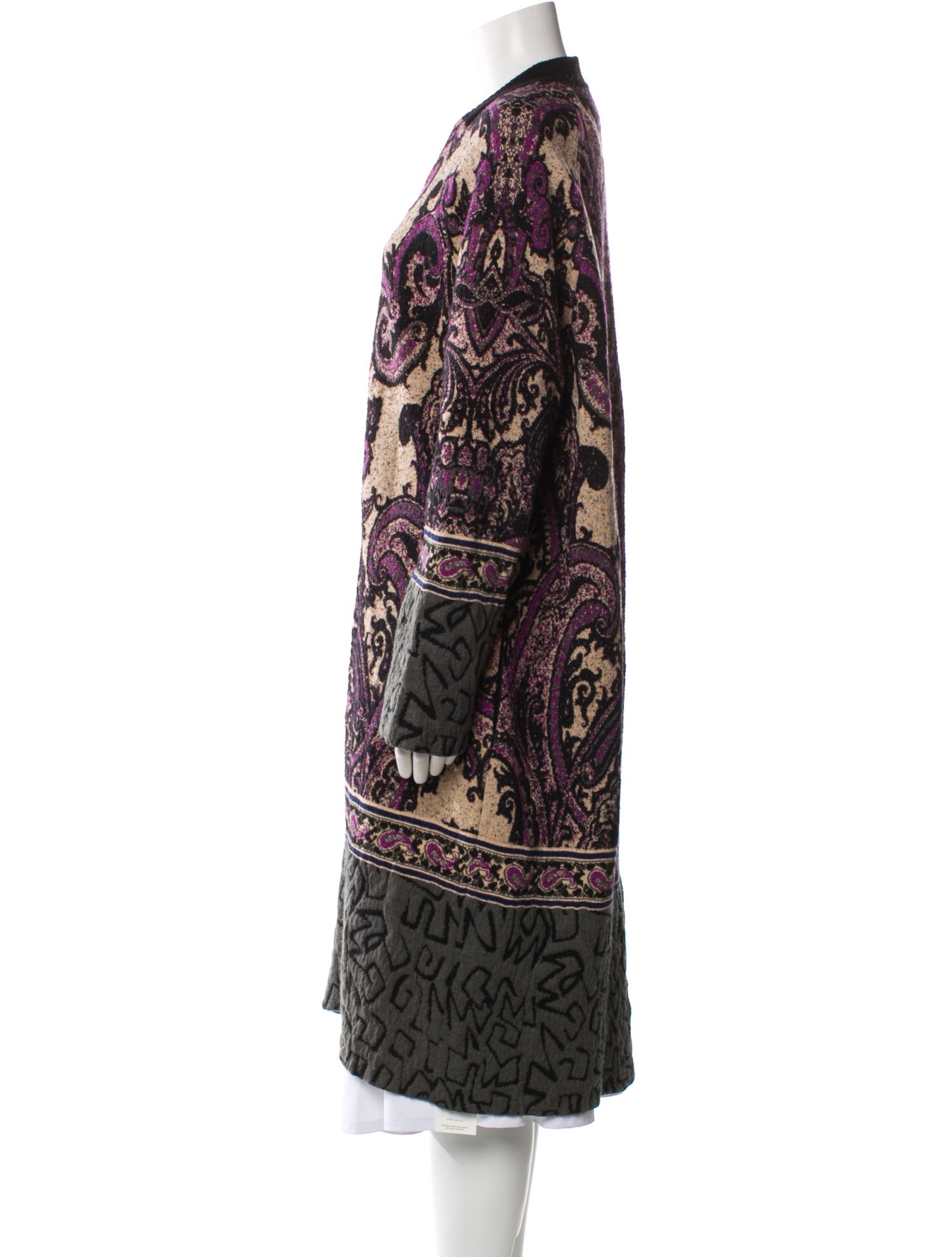 Etro Paisley Print V-Neck Sweater