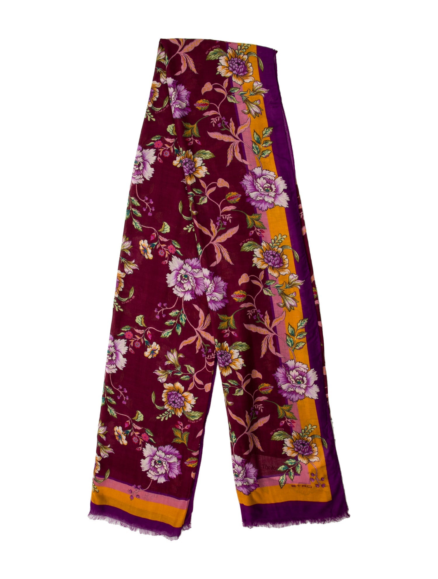Etro Floral Print Scarf w/ Tags
