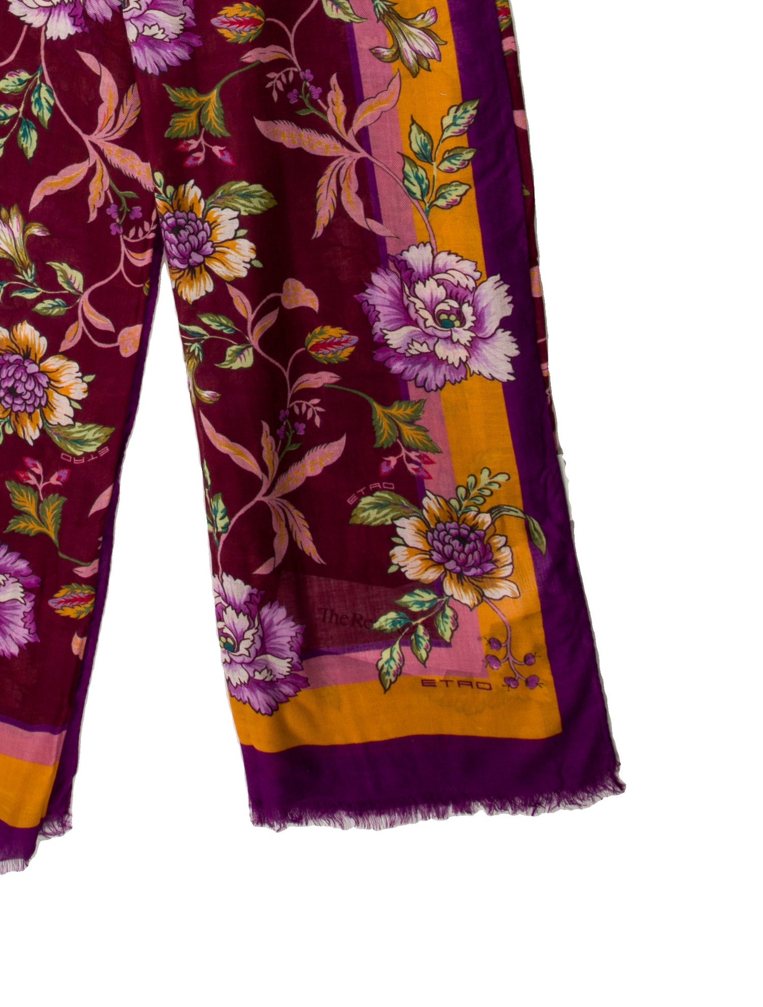Etro Floral Print Scarf w/ Tags