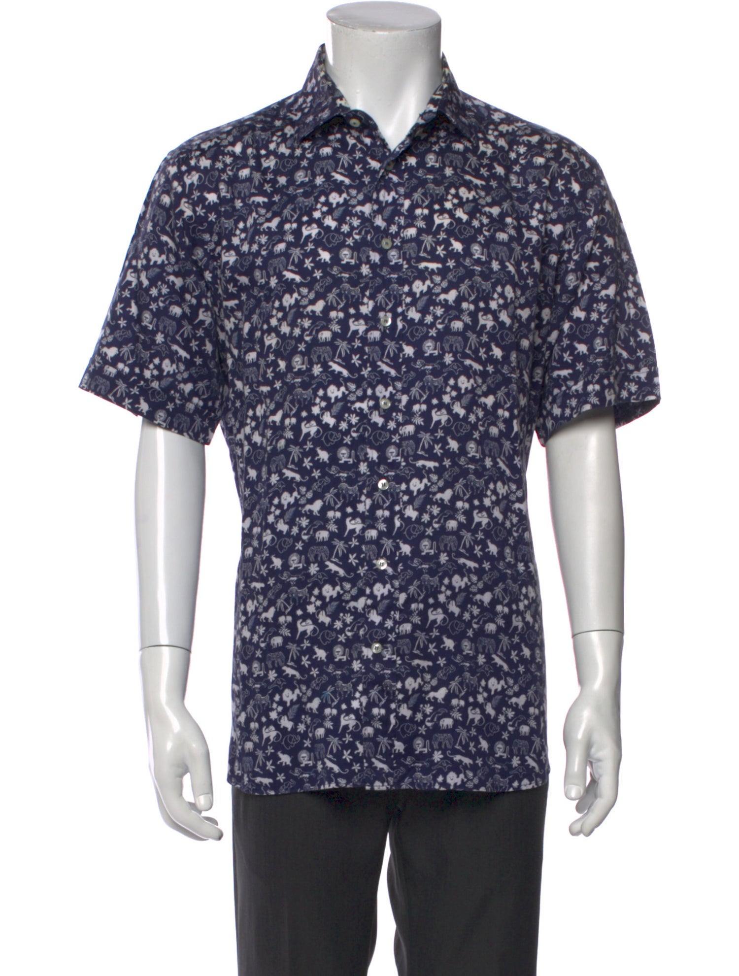 Etro Floral Print Short Sleeve Shirt