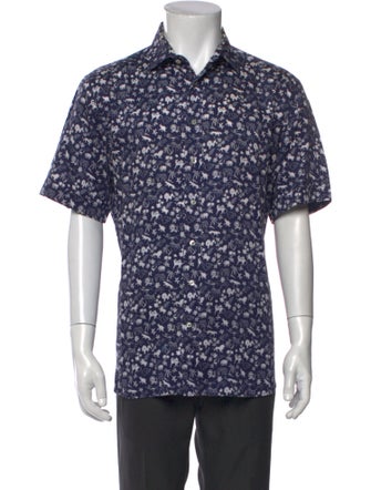 Etro Floral Print Short Sleeve Shirt