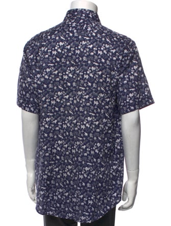 Etro Floral Print Short Sleeve Shirt