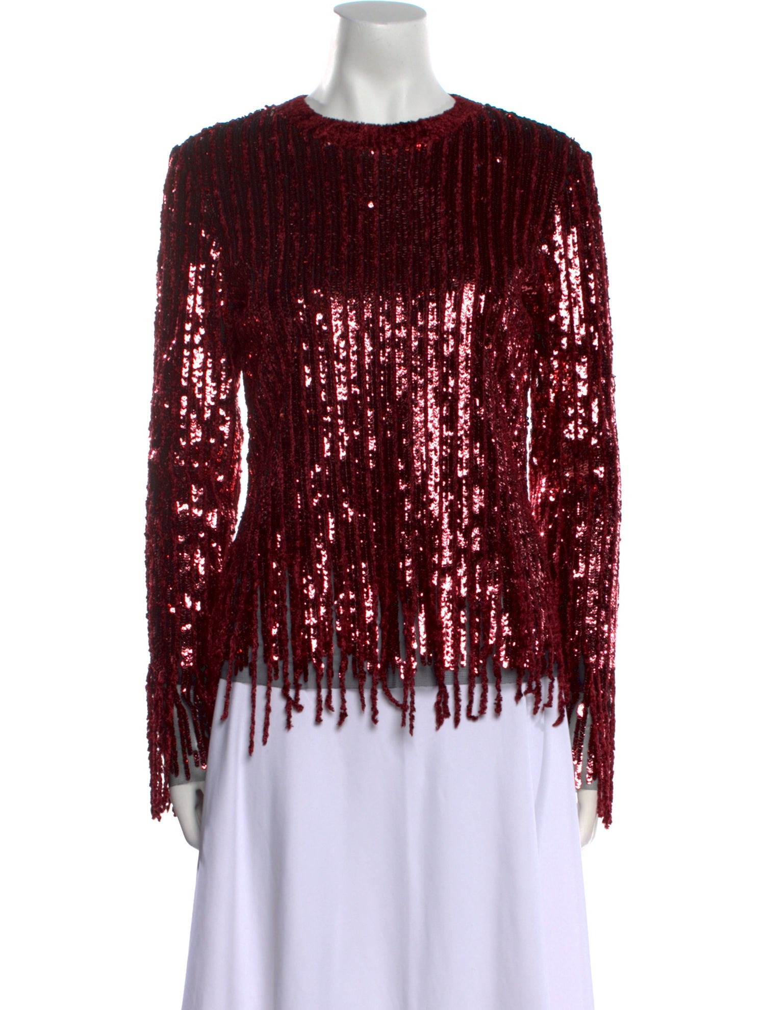 Etro Crew Neck Long Sleeve Blouse