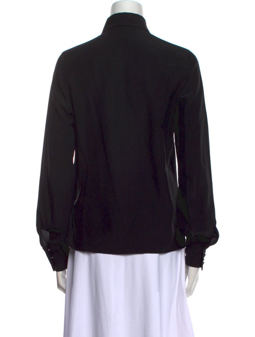 Etro Silk Long Sleeve Button-Up Top