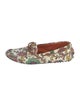 Etro Leather Floral Print Loafers