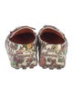 Etro Leather Floral Print Loafers