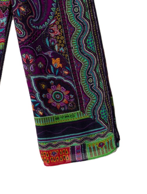 Etro Wool Paisley Print Scarf