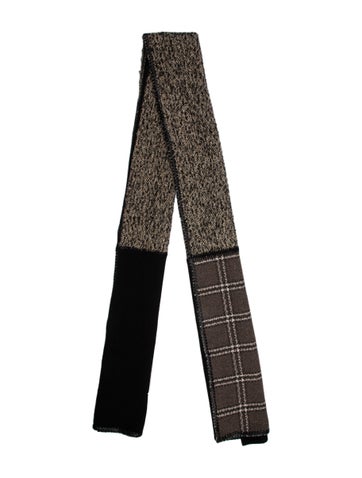 Etro Scarves and Shawls Wool Plaid Print Scarf