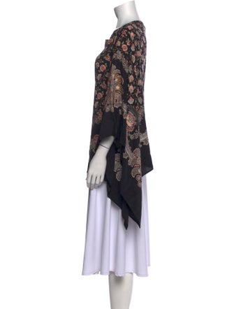 Etro Silk Floral Print Tunic