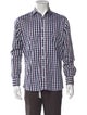Etro Plaid Print Long Sleeve Shirt