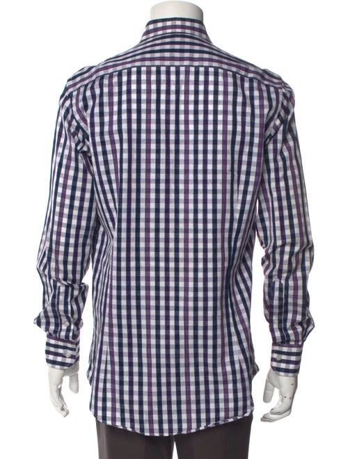 Etro Plaid Print Long Sleeve Shirt