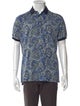 Etro Floral Print Collar Henley