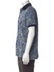 Etro Floral Print Collar Henley