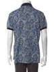 Etro Floral Print Collar Henley