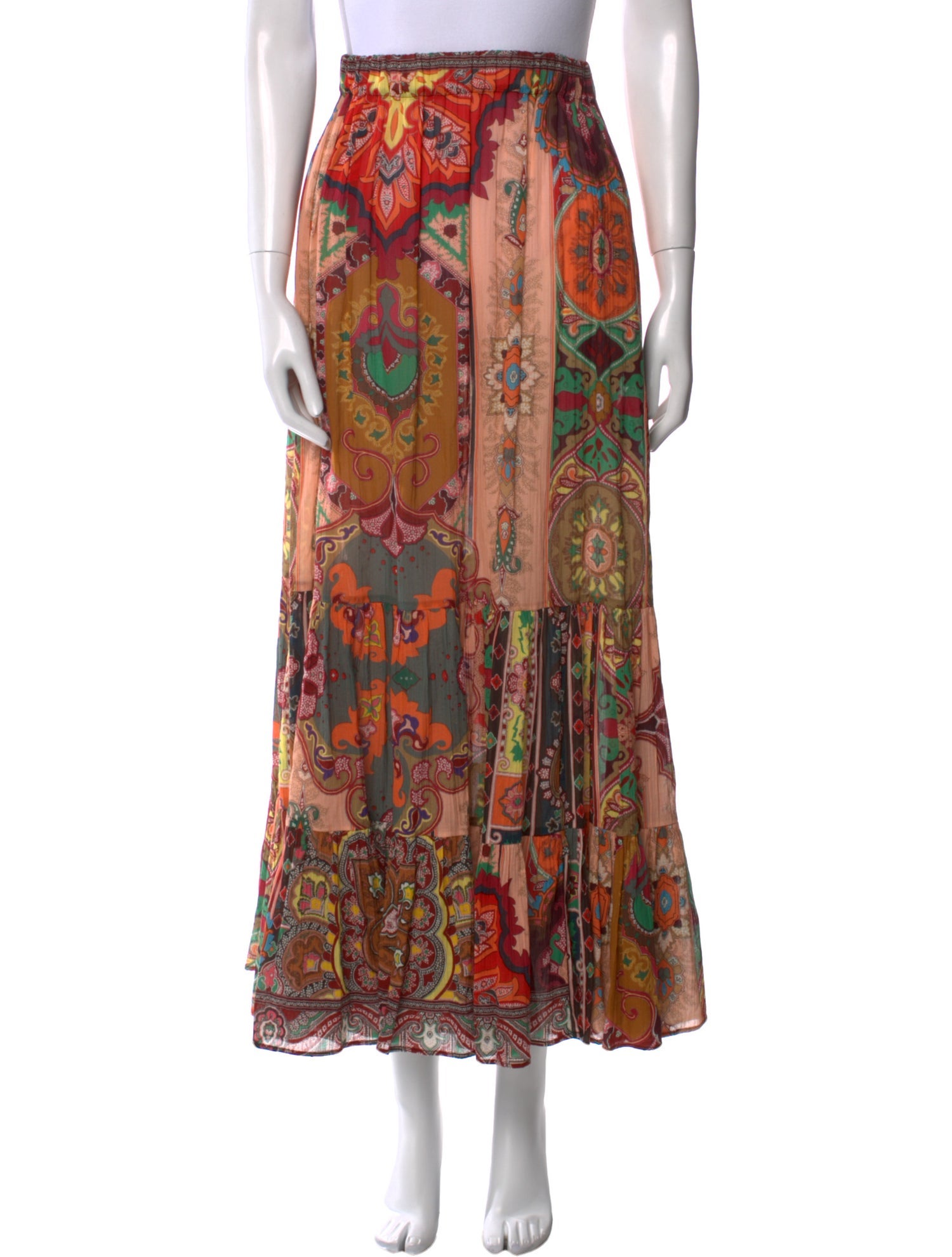 Etro Printed Long Skirt