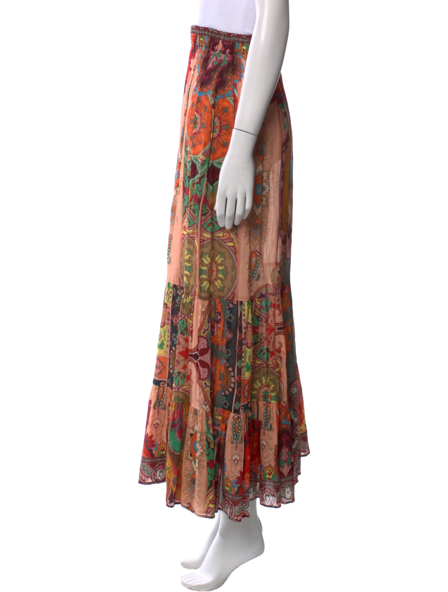 Etro Printed Long Skirt