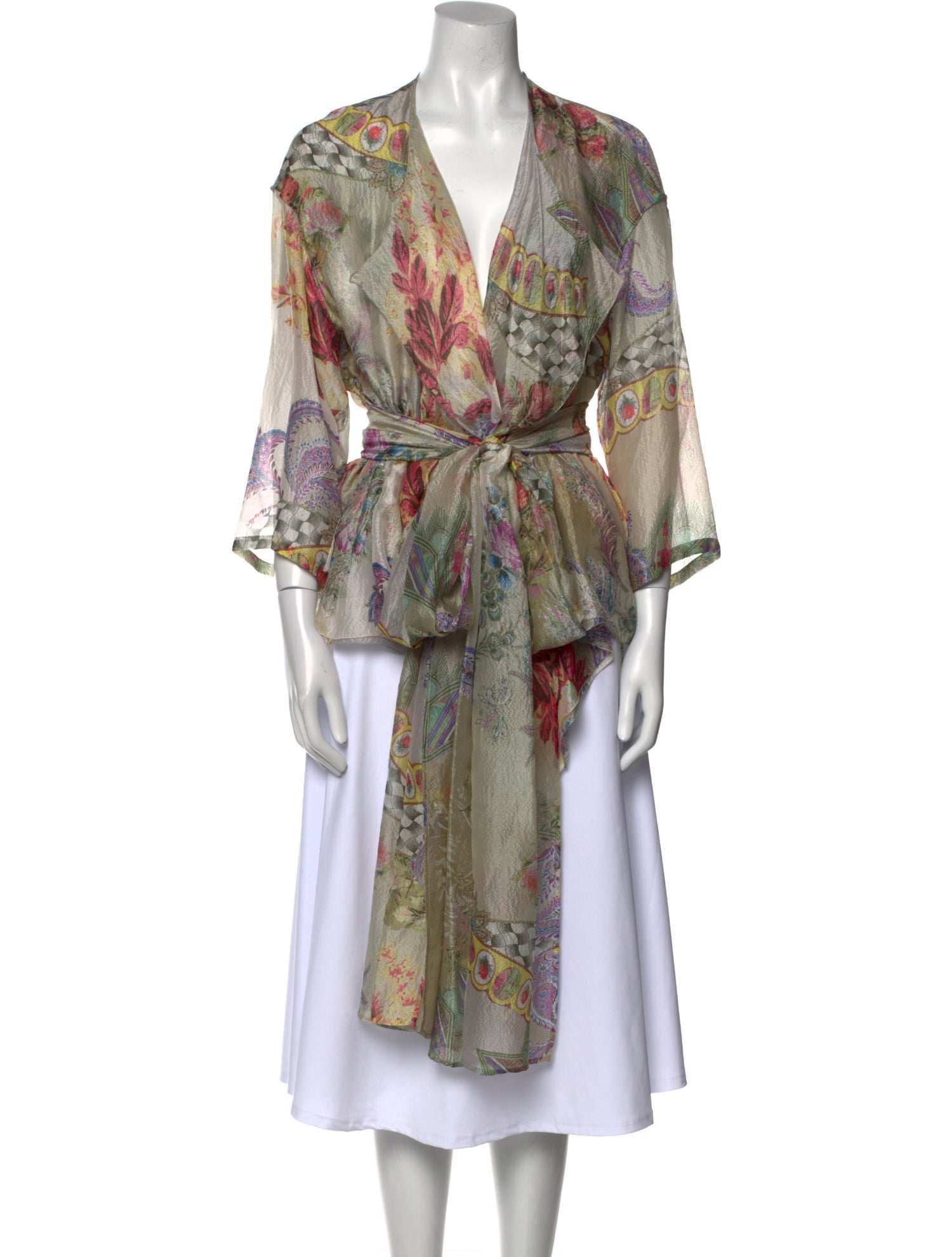 Etro Silk Floral Print Tunic