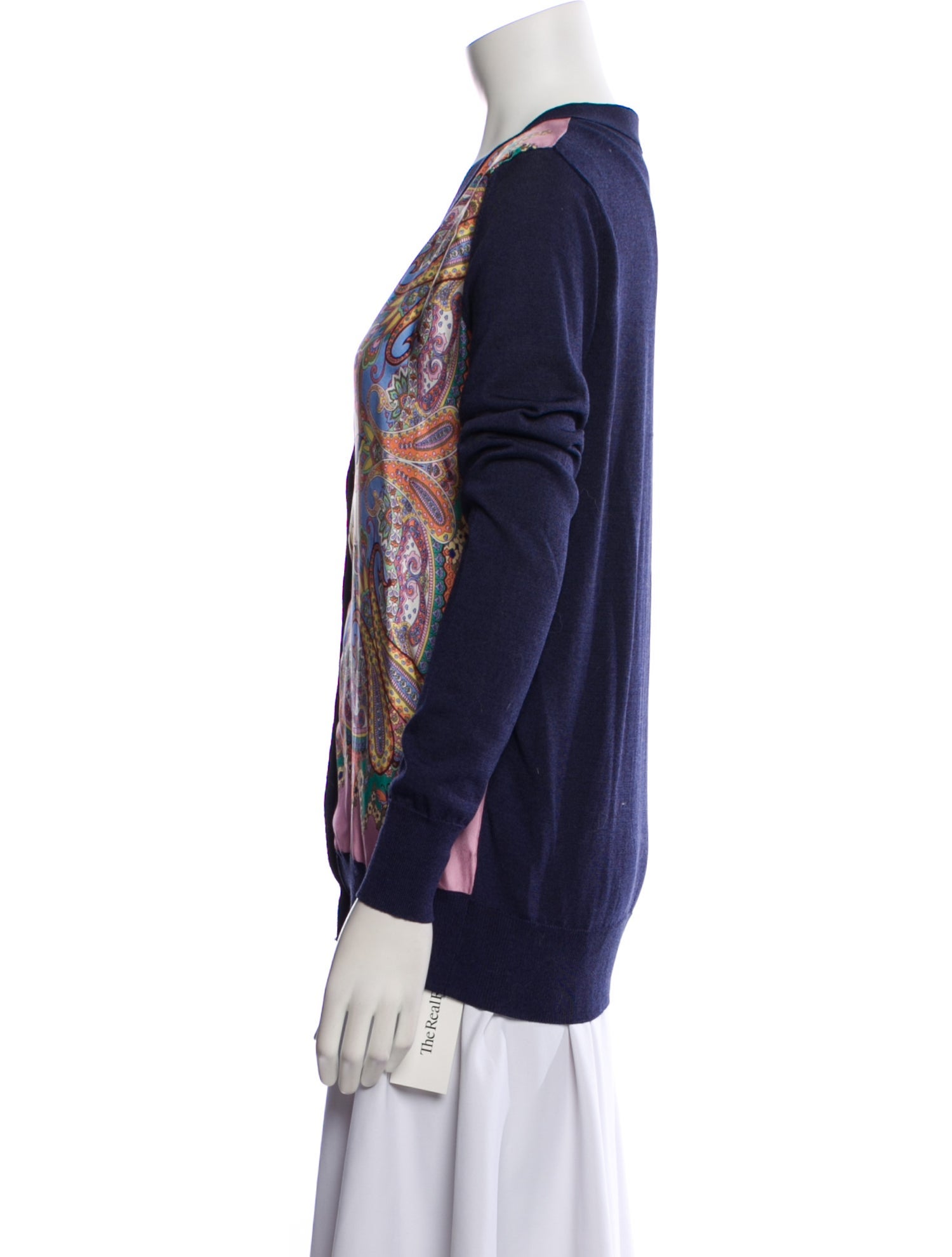 Etro Printed V-Neck Sweater