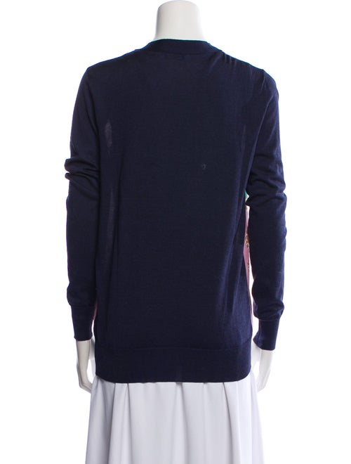 Etro Printed V-Neck Sweater