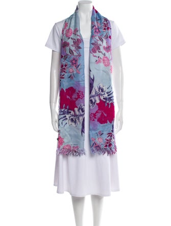 Etro Silk Floral Print Scarf