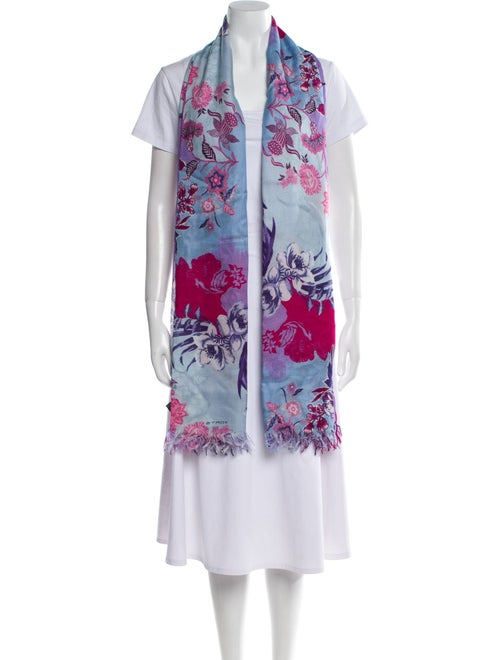 Etro Silk Floral Print Scarf