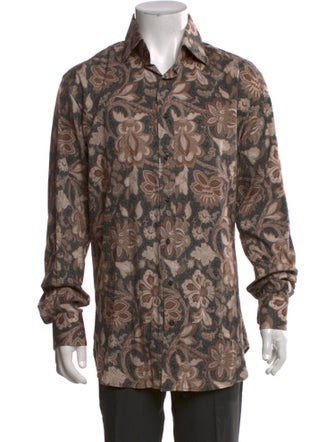 Etro Floral Print Long Sleeve Shirt
