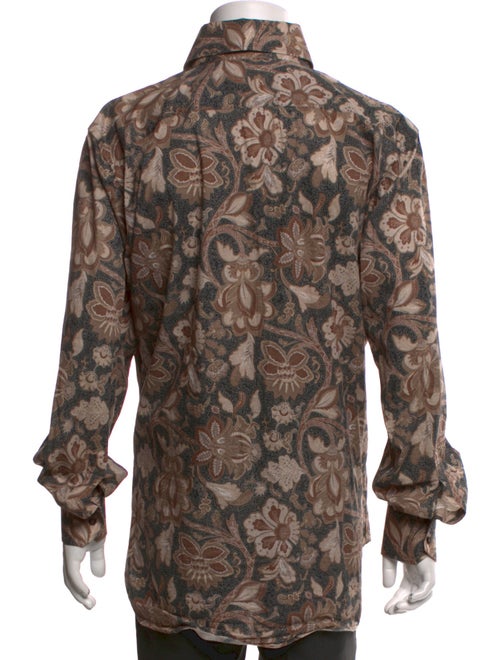 Etro Floral Print Long Sleeve Shirt