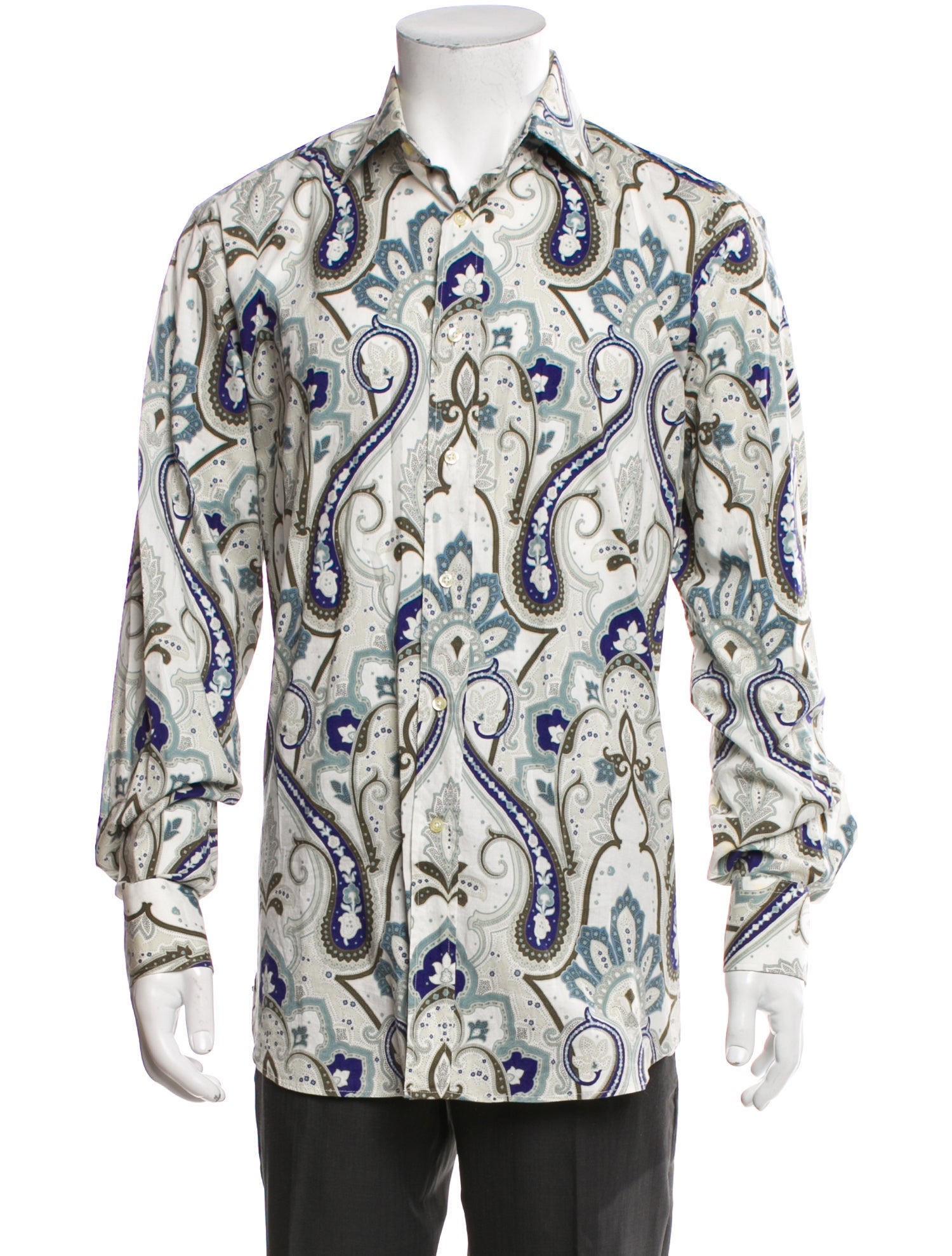 Etro Paisley Print Long Sleeve Shirt