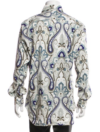 Etro Paisley Print Long Sleeve Shirt