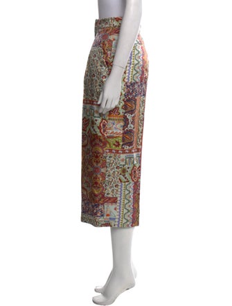 Etro Floral Print Wide Leg Pants