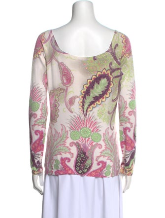 Etro Silk Floral Print Sweater