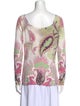 Etro Silk Floral Print Sweater