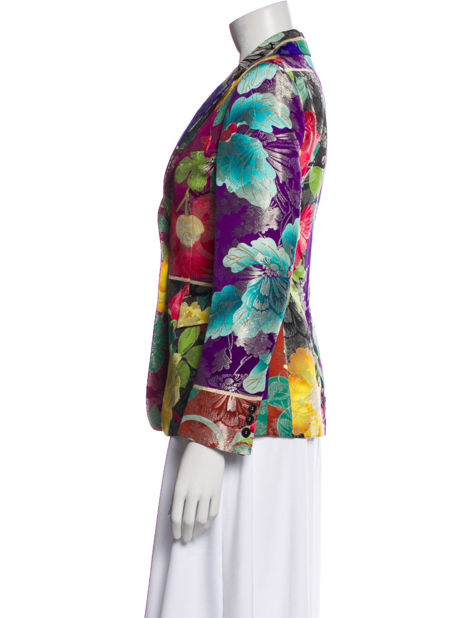 Etro Vintage Floral Print Blazer
