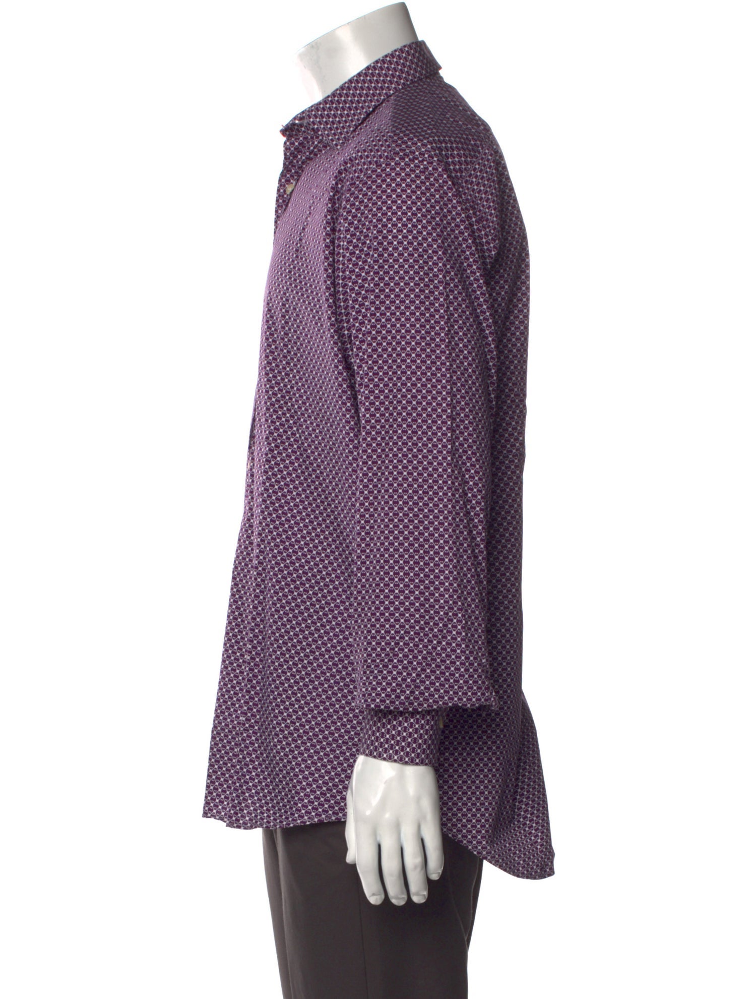 Etro Printed Long Sleeve Dress Shirt