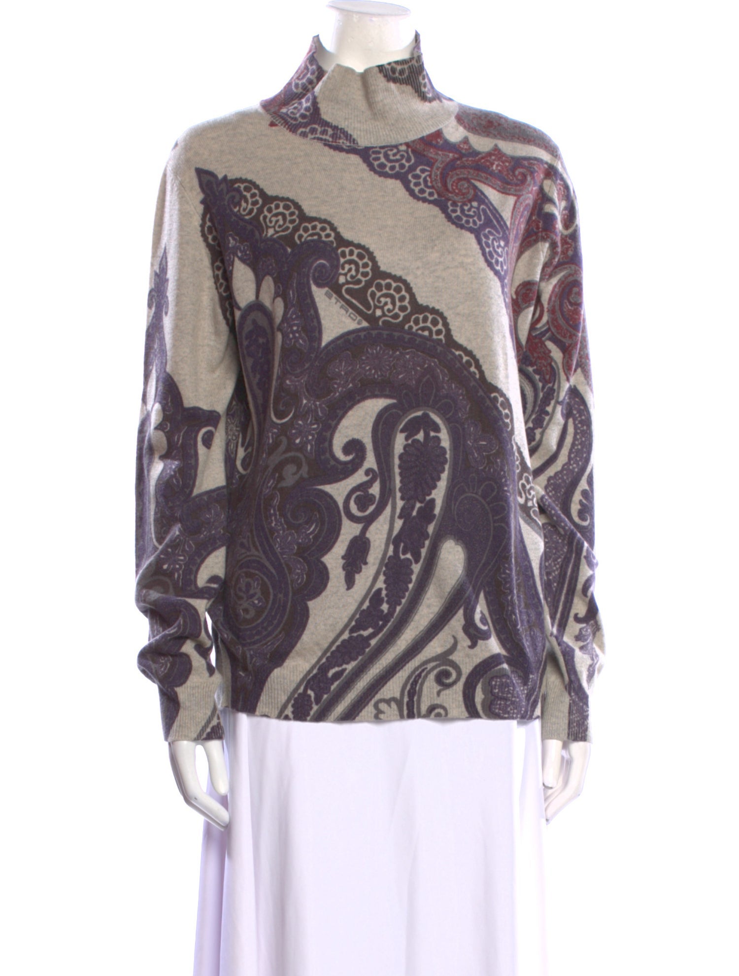 Etro Cashmere Paisley Print Sweater