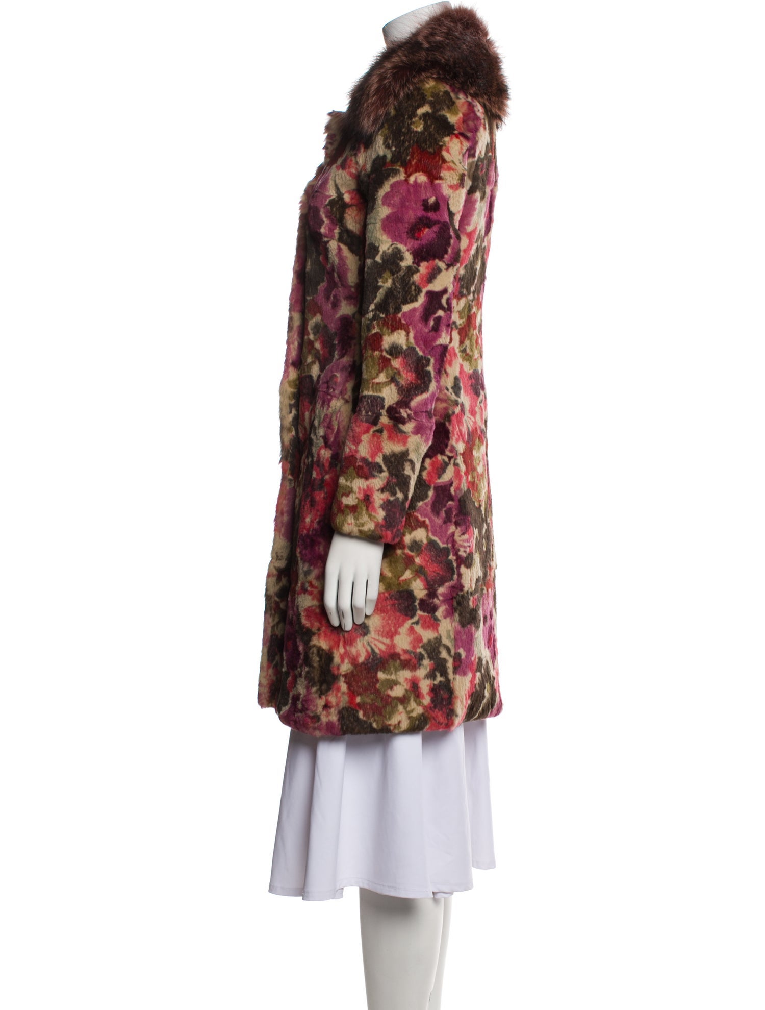 Etro Printed Fur Jacket w/ Tags