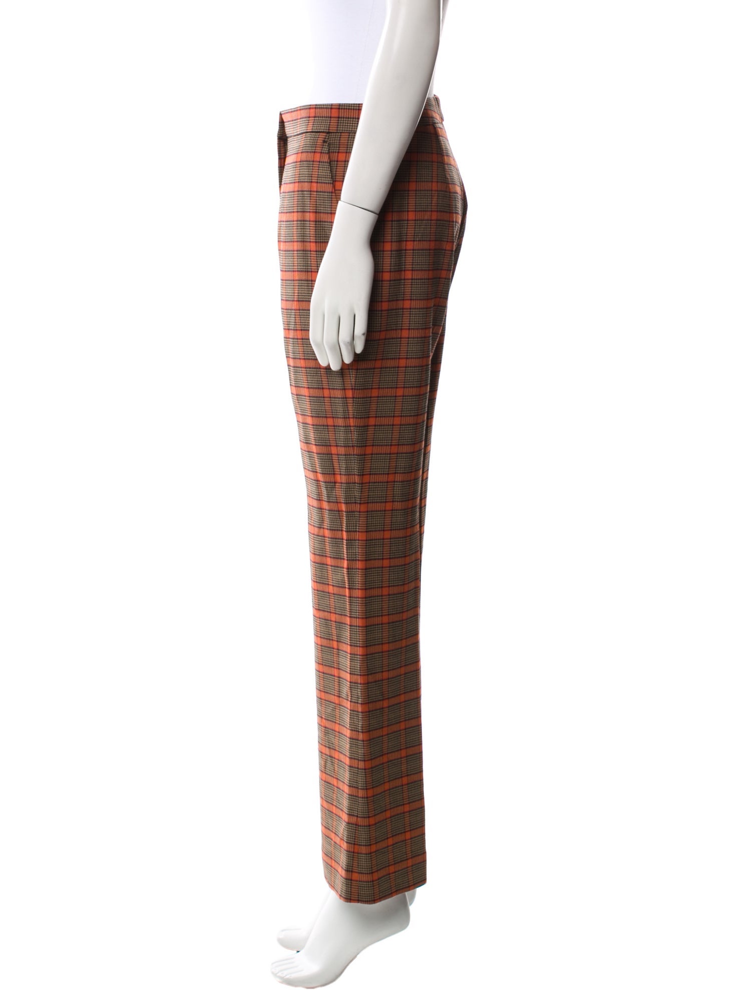 Etro Plaid Print Wide Leg Pants